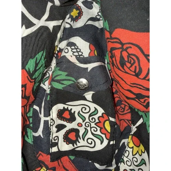 Peter Grimm Black Straw Cowboy Hat Embroidered Rose Band Western Festival O/S - Picture 6 of 12